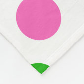 Meerkleurige poolpunten fleece deken (Hoek)