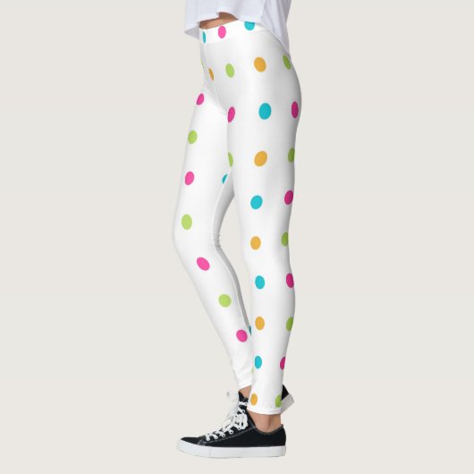 Meerkleurige poolpunten leggings (Links)