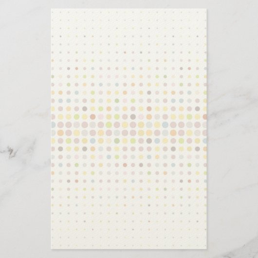 Meerkleurige puntachtergrond briefpapier (Voorkant)