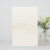 Meerkleurige puntachtergrond briefpapier (Staand voorkant)