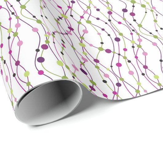 Meerkleurige puntachtergrond cadeaupapier (Rol Hoek)