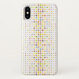 Meerkleurige puntachtergrond iPhone x hoesje