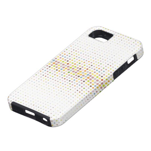 Meerkleurige puntachtergrond Case-Mate iPhone case (Onderkant)