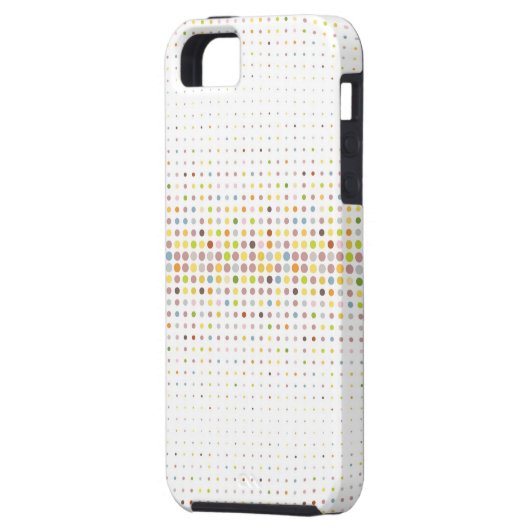 Meerkleurige puntachtergrond Case-Mate iPhone case (Achterkant Links)