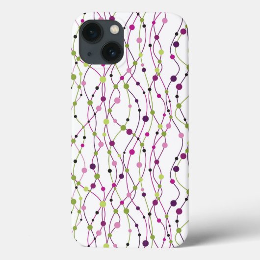 Meerkleurige puntachtergrond Case-Mate iPhone case (Achterkant)