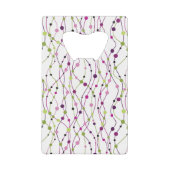 Meerkleurige puntachtergrond creditkaart flessenopener (Voorkant)