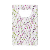 Meerkleurige puntachtergrond creditkaart flessenopener (Achterkant)