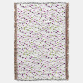 Meerkleurige puntachtergrond deken (Voorkant Verticaal)