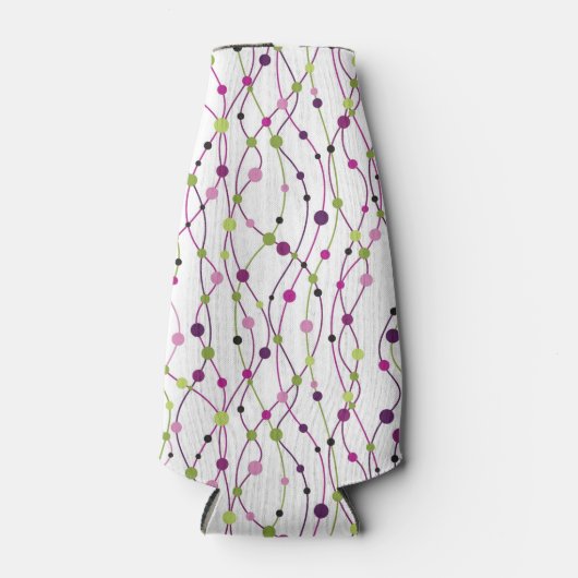 Meerkleurige puntachtergrond flesjeskoeler (Voorkant)