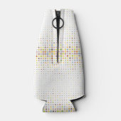 Meerkleurige puntachtergrond flesjeskoeler (Achterkant)