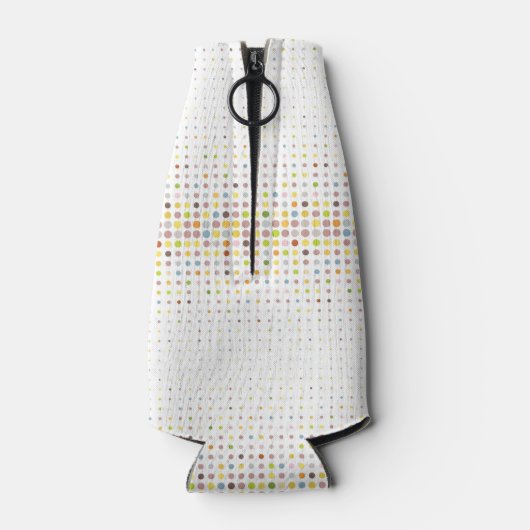 Meerkleurige puntachtergrond flesjeskoeler (Achterkant)