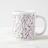 Meerkleurige puntachtergrond grote koffiekop (Rechts)