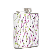 Meerkleurige puntachtergrond heupfles (Rechts)