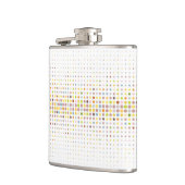 Meerkleurige puntachtergrond heupfles (Links)