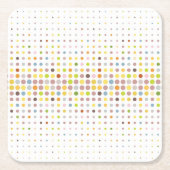 Meerkleurige puntachtergrond kartonnen onderzetters (Voorkant)