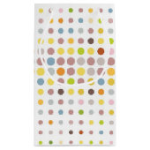 Meerkleurige puntachtergrond klein cadeauzakje (Achterkant)