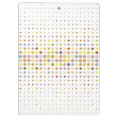 Meerkleurige puntachtergrond klembord (Achterkant)