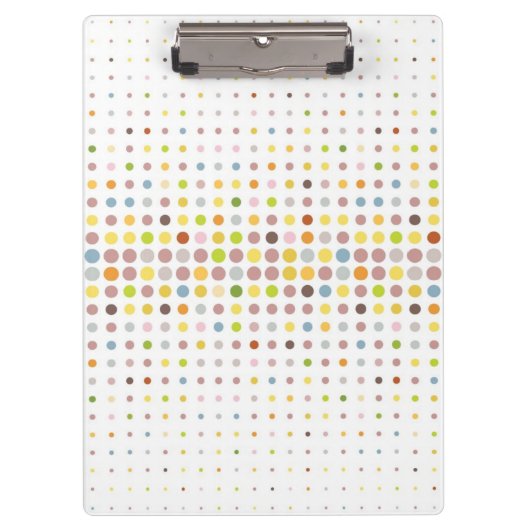Meerkleurige puntachtergrond klembord (Voorkant)