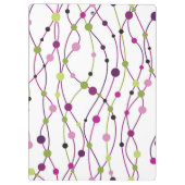 Meerkleurige puntachtergrond klembord (Achterkant)