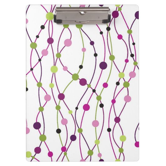 Meerkleurige puntachtergrond klembord (Voorkant)