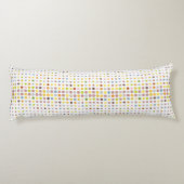 Meerkleurige puntachtergrond lichaamskussen (Achterkant)