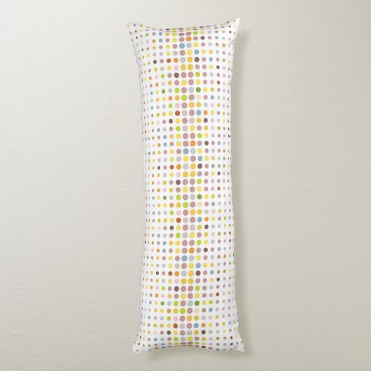 Meerkleurige puntachtergrond lichaamskussen (Achterkant (Verticaal))