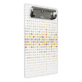 Meerkleurige puntachtergrond mini klembord (Schuin)