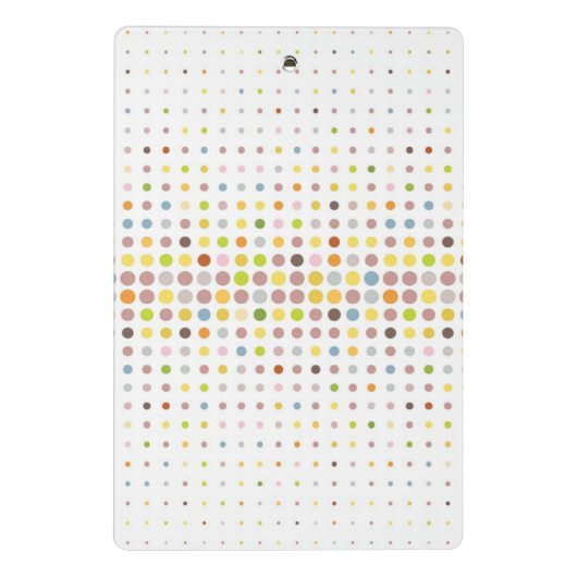 Meerkleurige puntachtergrond mini klembord (Achterkant)