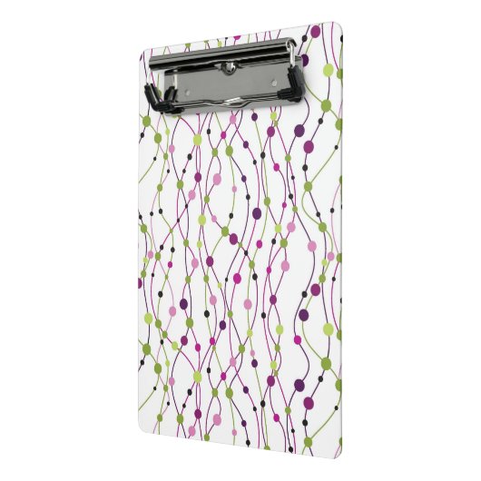 Meerkleurige puntachtergrond mini klembord (Angled2)