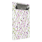 Meerkleurige puntachtergrond mini klembord (Schuin)