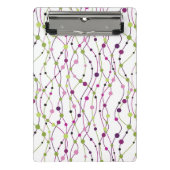 Meerkleurige puntachtergrond mini klembord (Voorkant)