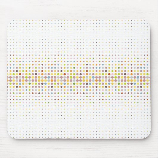Meerkleurige puntachtergrond muismat (Voorkant)