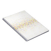 Meerkleurige puntachtergrond notitieboek (Rechterzijde)