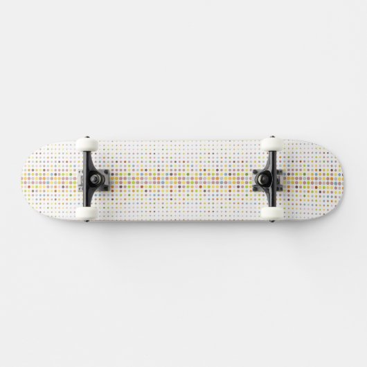 Meerkleurige puntachtergrond persoonlijk skateboard (Horizontaal)