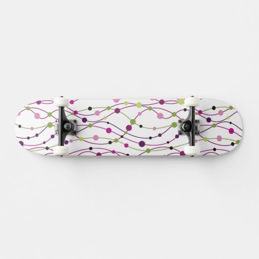 Meerkleurige puntachtergrond persoonlijk skateboard (Horizontaal)