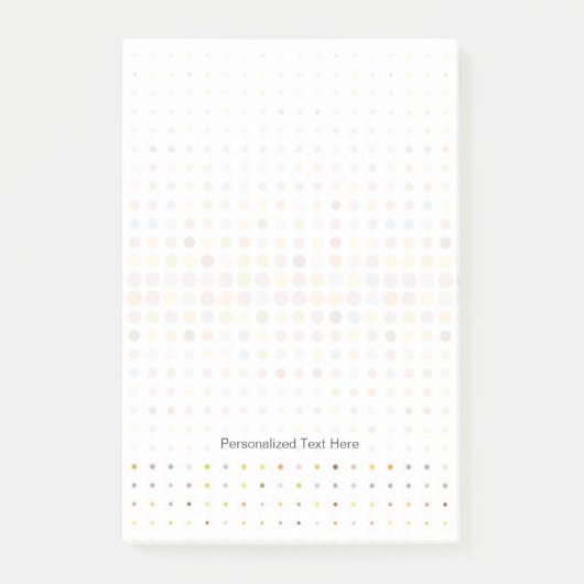 Meerkleurige puntachtergrond post-it® notes (Voorkant)