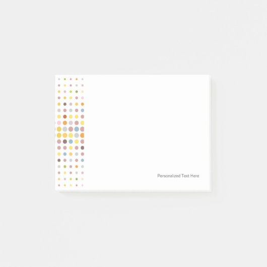 Meerkleurige puntachtergrond post-it® notes (Voorkant)