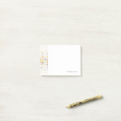 Meerkleurige puntachtergrond post-it® notes (Op bureau)