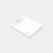 Meerkleurige puntachtergrond post-it® notes (Schuin)