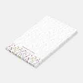 Meerkleurige puntachtergrond post-it® notes (Schuin)