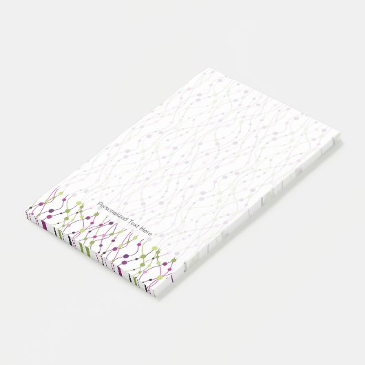 Meerkleurige puntachtergrond post-it® notes (Schuin)