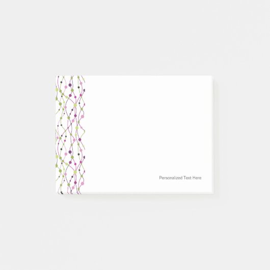 Meerkleurige puntachtergrond post-it® notes (Voorkant)