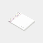 Meerkleurige puntachtergrond post-it® notes (Schuin)