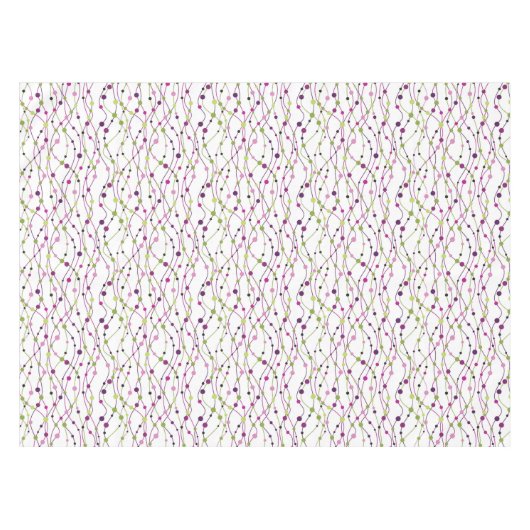 Meerkleurige puntachtergrond tafelkleed (Voorkant (Horizontaal))