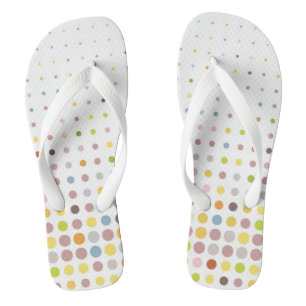 Meerkleurige puntachtergrond teenslippers