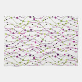 Meerkleurige puntachtergrond theedoek (Horizontaal)