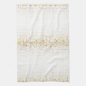 Meerkleurige puntachtergrond theedoek (Verticaal)