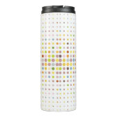 Meerkleurige puntachtergrond thermosbeker (Achterkant)