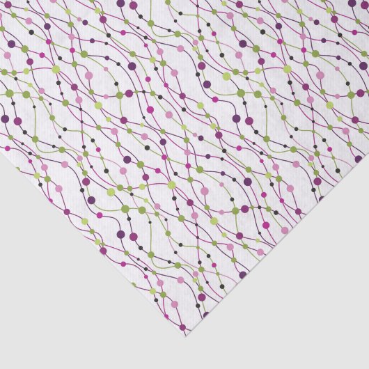 Meerkleurige puntachtergrond tissuepapier (Detail)