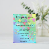 Meerkleurige puzzelstukjes kaart (Staand voorkant)